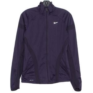 Nike Womens Jacket Shield Element Full Zip Purple Reflective Size Small FM